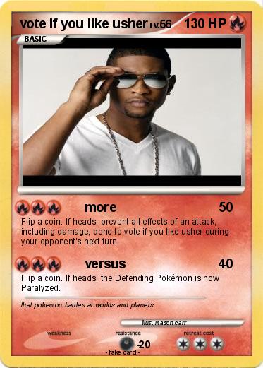 Pokemon vote if you like usher