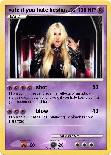 Pokemon vote if you hate kesha