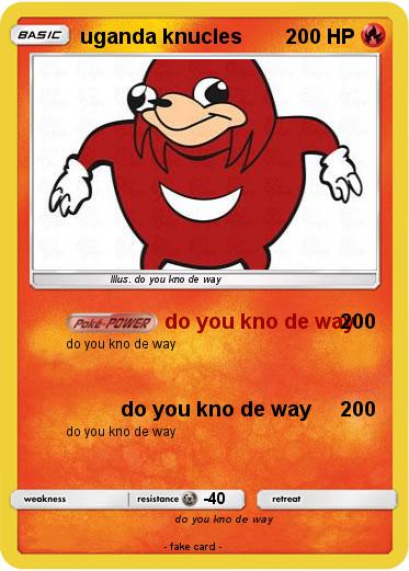 Pokemon uganda knucles