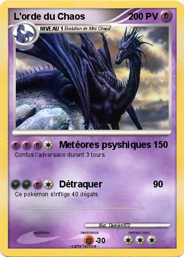 Pokemon L'orde du Chaos