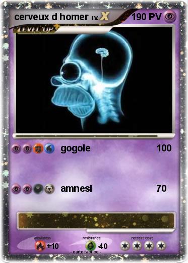 Pokemon cerveux d homer