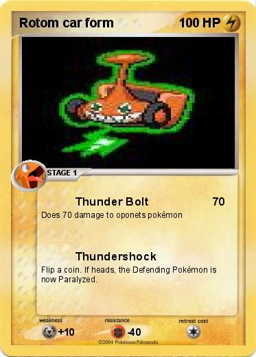 Pokemon Rotom car form