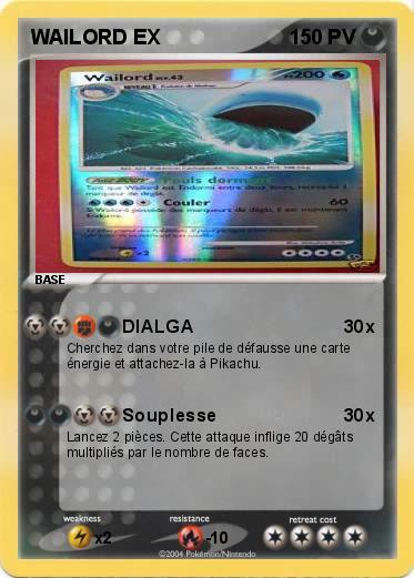 Pokemon WAILORD EX