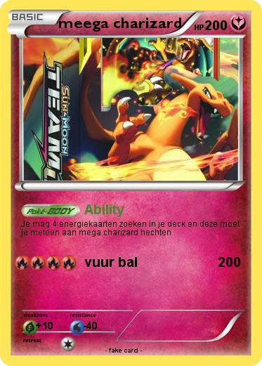 Pokemon meega charizard