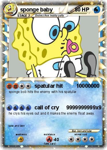Pokemon sponge baby