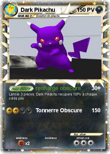 Pokemon Dark Pikachu