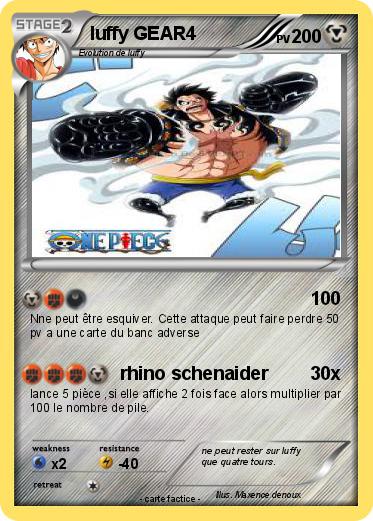 Pokemon luffy GEAR4