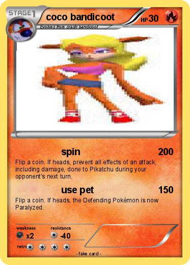 Pokemon coco bandicoot