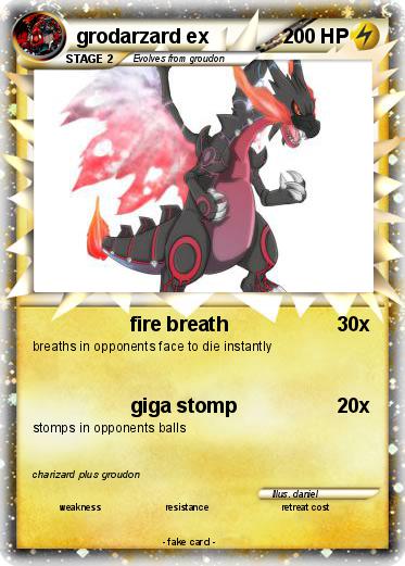 Pokemon grodarzard ex