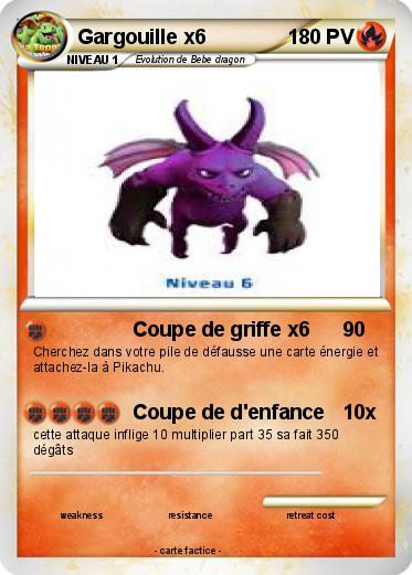 Pokemon Gargouille x6