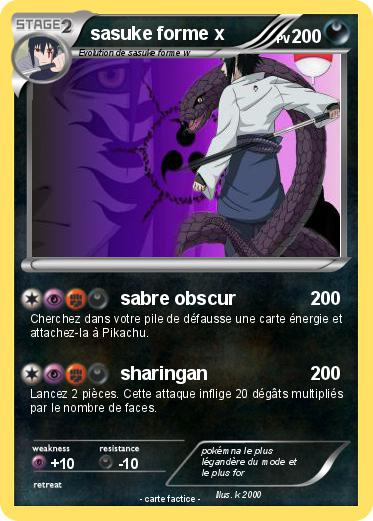 Pokemon sasuke forme x