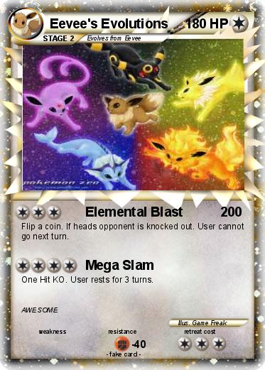 Pokemon Eevee's Evolutions