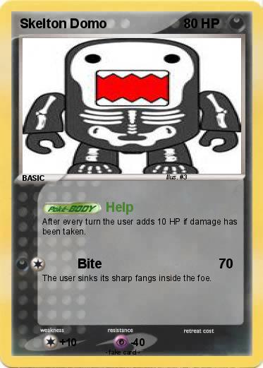 Pokemon Skelton Domo
