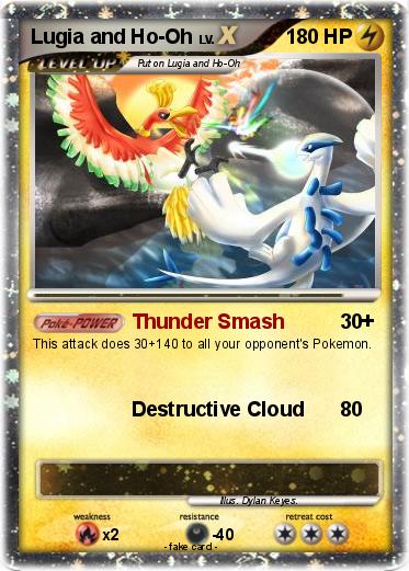 Pokemon Lugia and Ho-Oh