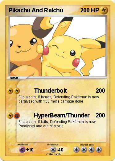 Pokemon Pikachu And Raichu