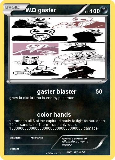 Pokemon W.D gaster