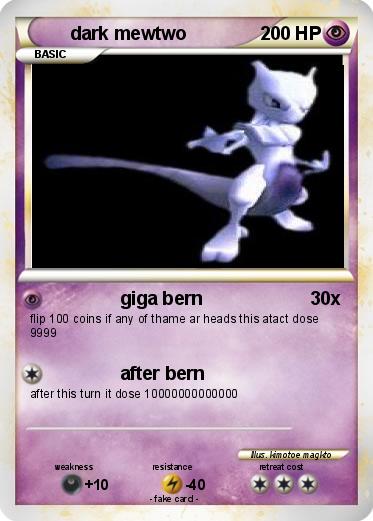 Pokemon dark mewtwo