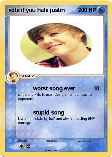 Pokemon vote if you hate justin