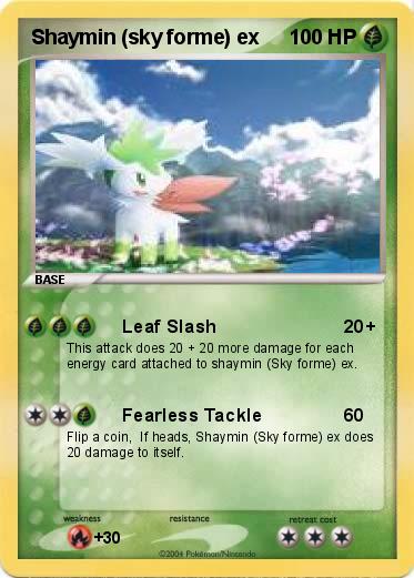 Pokemon Shaymin (sky forme) ex