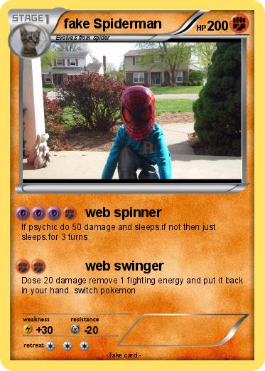 Pokemon fake Spiderman