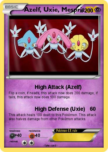 Pokemon Azelf, Uxie, Mesprit