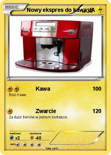 Pokemon Nowy ekspres do kawa JA