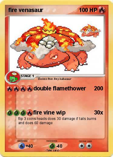 Pokemon fire venasaur