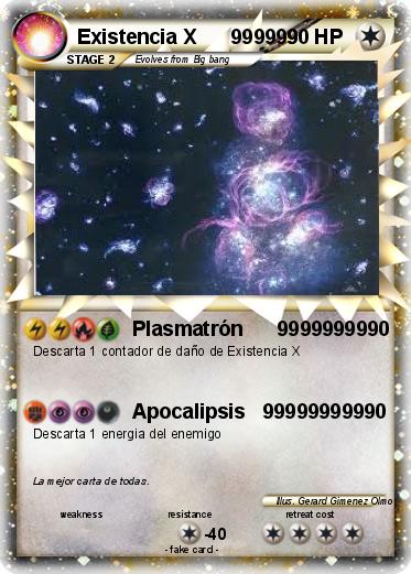 Pokemon Existencia X      999999