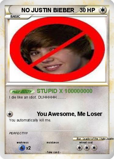 Pokemon NO JUSTIN BIEBER