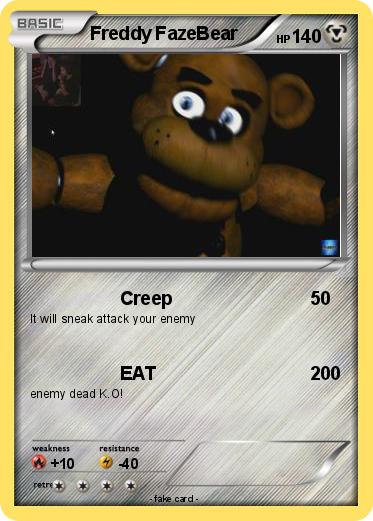 Pokemon Freddy FazeBear