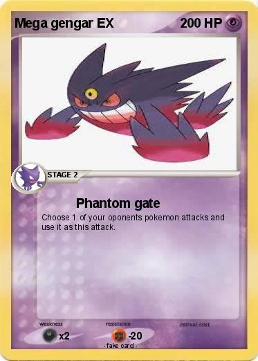 Pokemon Mega gengar EX