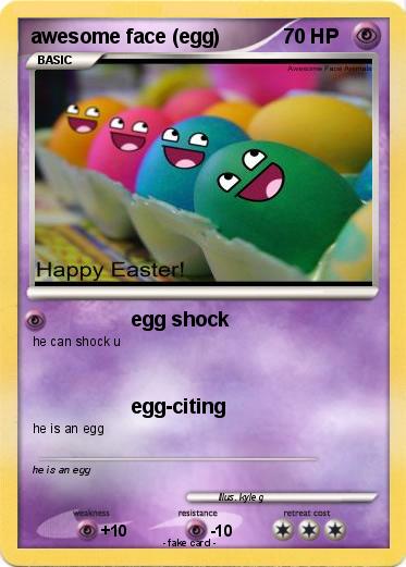 Pokemon awesome face (egg)