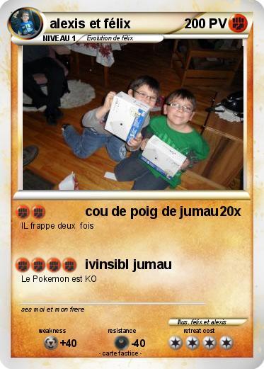 Pokemon alexis et félix