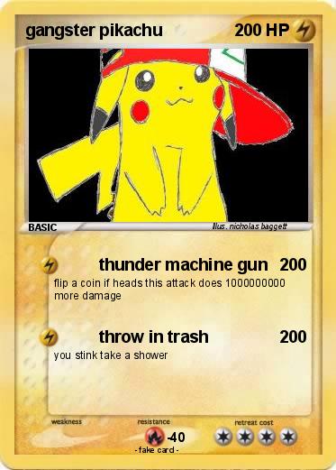 Pokemon gangster pikachu