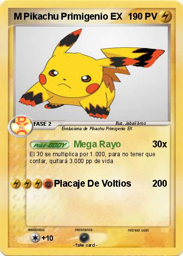 Pokemon M Pikachu Primigenio EX