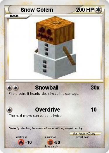 Pokemon Snow Golem