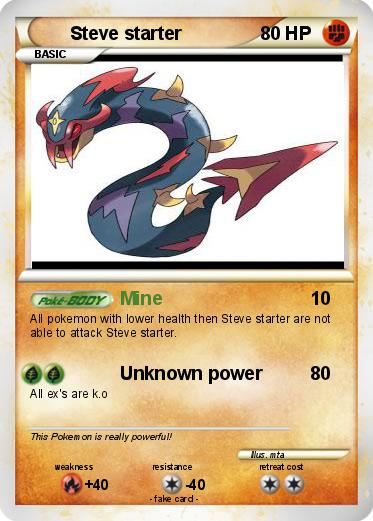 Pokemon Steve starter