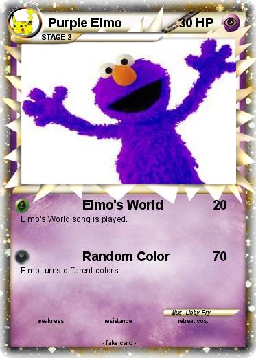 Pokemon Purple Elmo