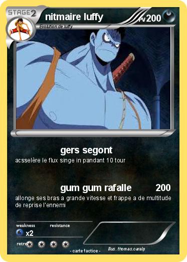 Pokemon nitmaire luffy