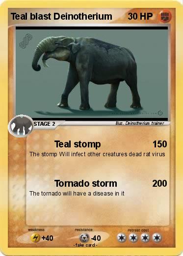 Pokemon Teal blast Deinotherium
