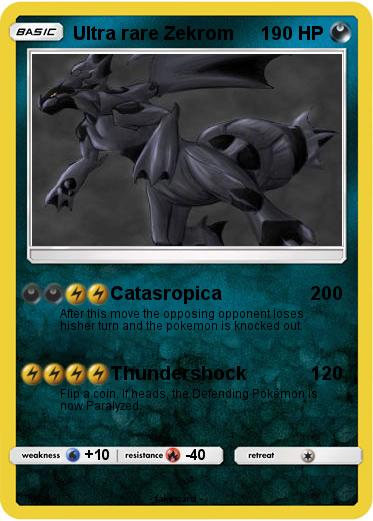 Pokemon Ultra rare Zekrom