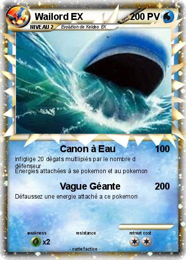Pokemon Wailord EX