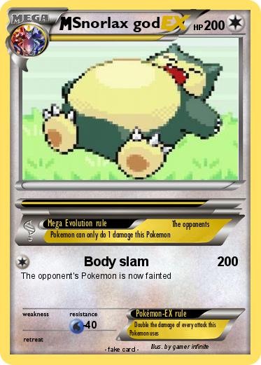 Pokemon Snorlax god