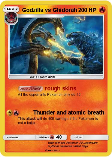 Pokemon Godzilla vs Ghidorah