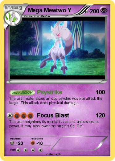 Pokemon Mega Mewtwo Y