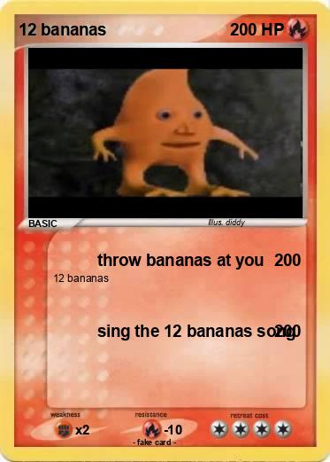 Pokemon 12 bananas