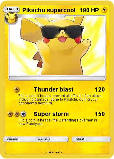 Pokemon Pikachu supercool