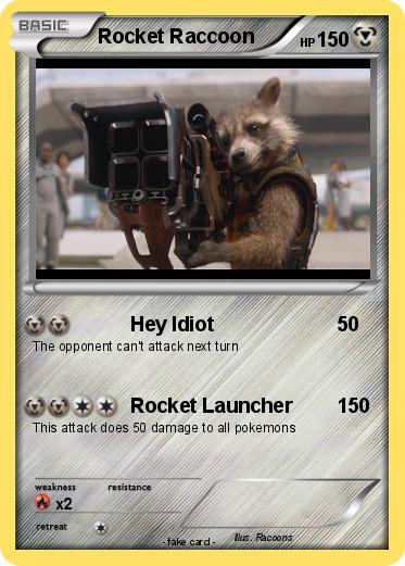 Pokemon Rocket Raccoon