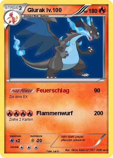 Pokemon Glurak lv.100