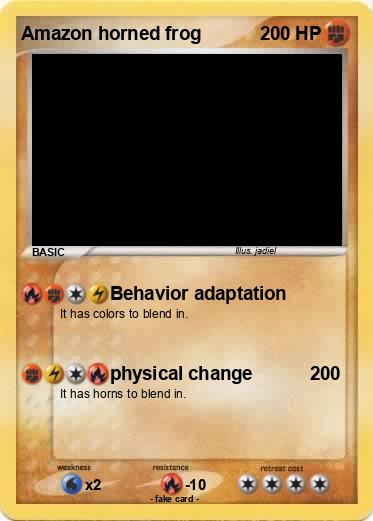 Pokemon Amazon horned frog